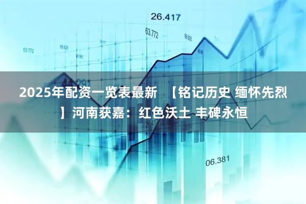 2025年配资一览表最新  【铭记历史 缅怀先烈】河南获嘉：红色沃土 丰碑永恒