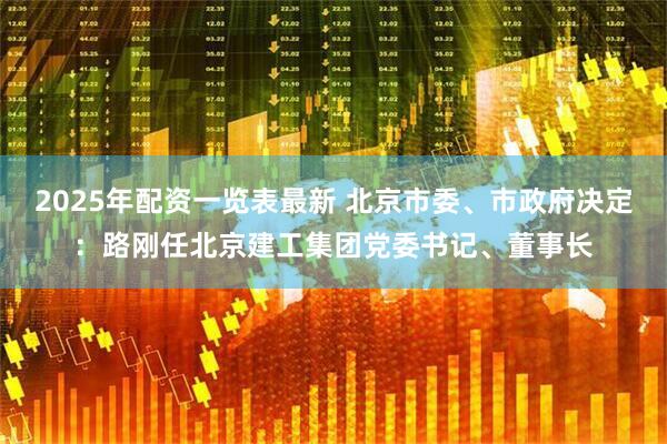 2025年配资一览表最新 北京市委、市政府决定：路刚任北京建工集团党委书记、董事长