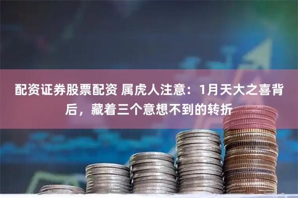 配资证券股票配资 属虎人注意：1月天大之喜背后，藏着三个意想不到的转折